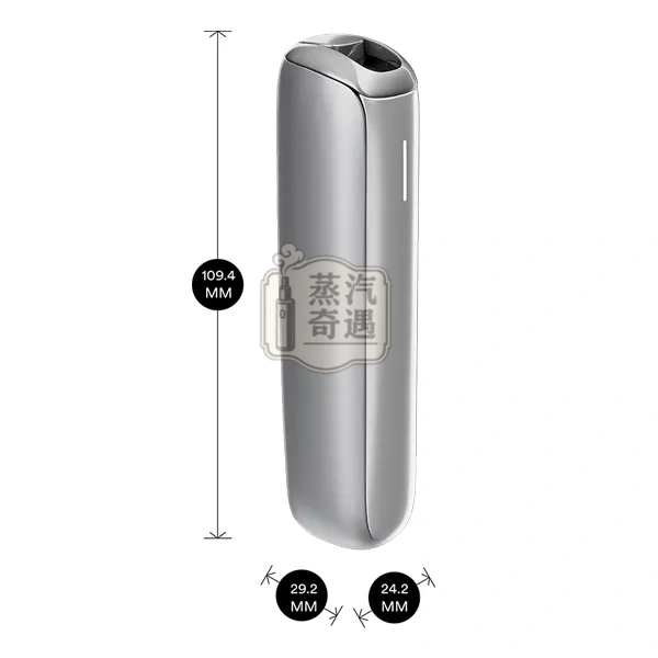Ploom AURA 加熱菸主機四段加熱模式月光銀尺寸展示